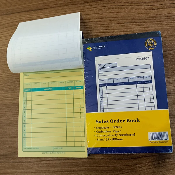 Factory wholesale low price sells carbonless copy paper & paperboard printing register book