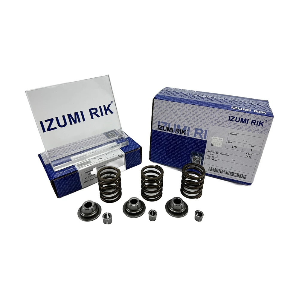 IZUMI RIK S220 Valve Spring + Seat + Retainer for Bobcat Standard Size Engine Parts