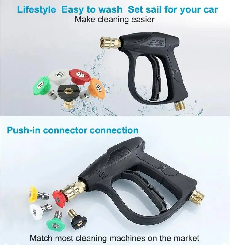 High Pressure Car Washing Gun With 5 Pack Nozzle Tips Buy Car Wash Spray Gun,Car Wash Gun