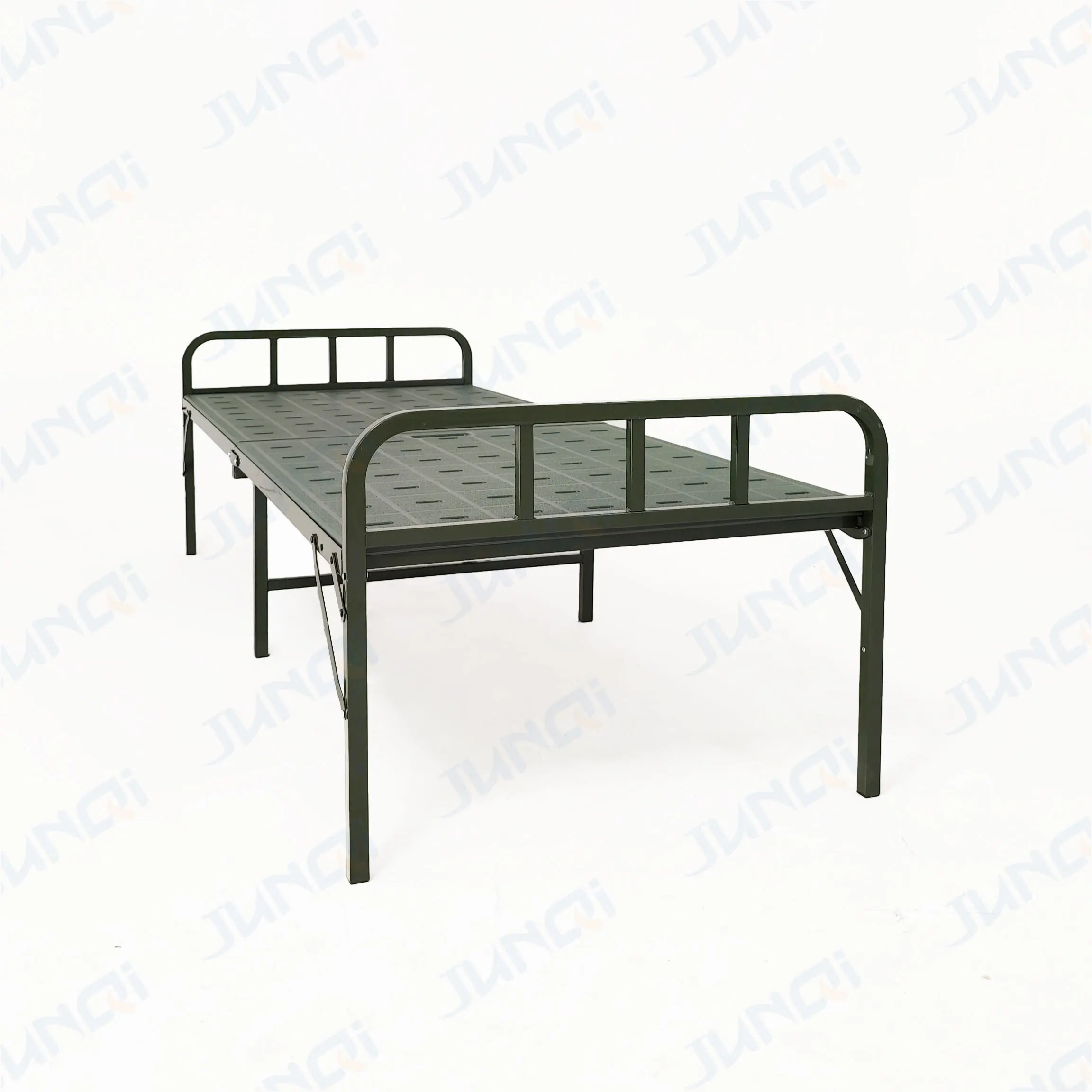 Fold-able Easy Carrying Iron and Metal Folding Bed Stretcher Folding Camping Bed