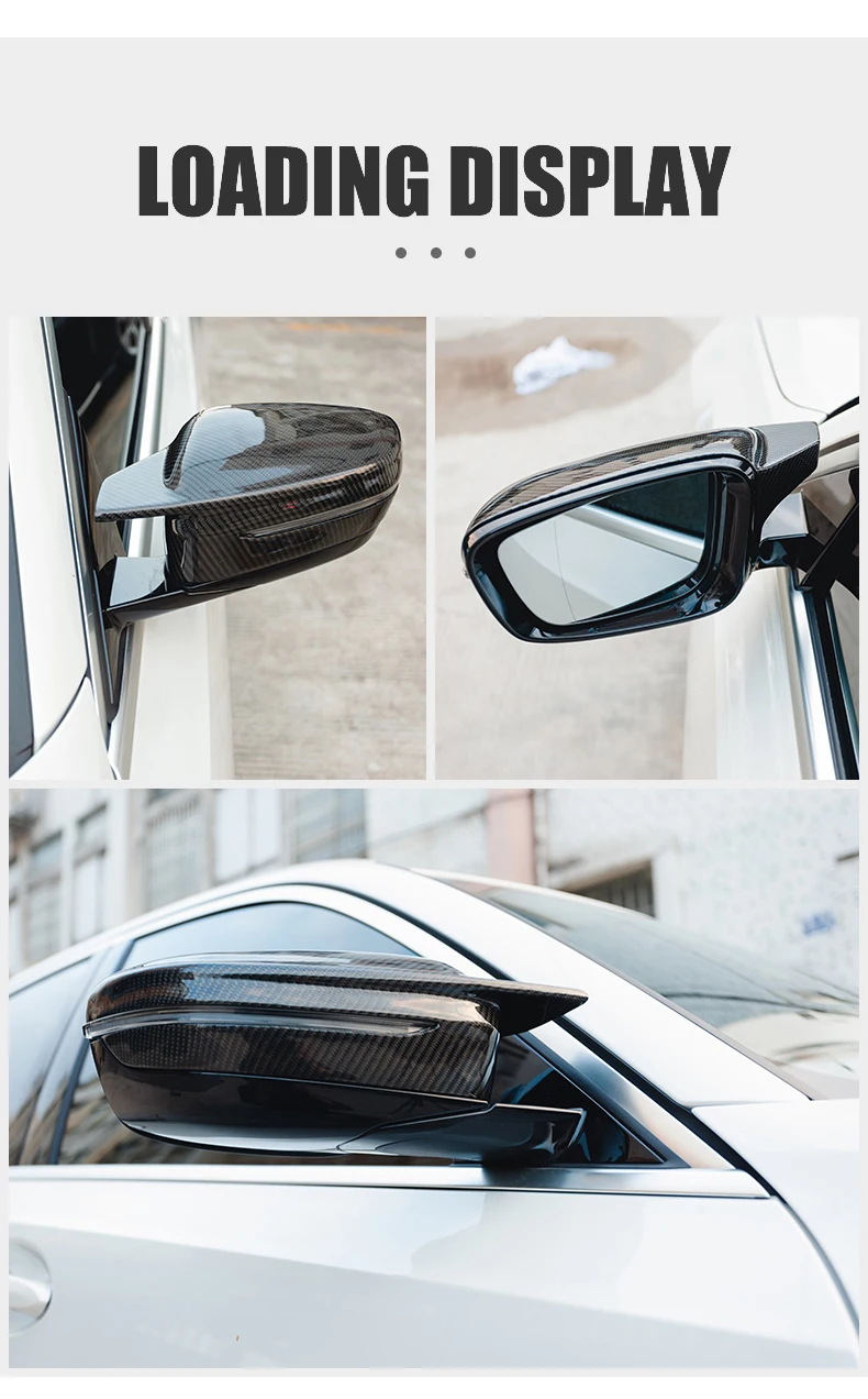 M Look Style Dry Carbon Fiber Lhd Side View Mirror Covers Caps For Bmw ...