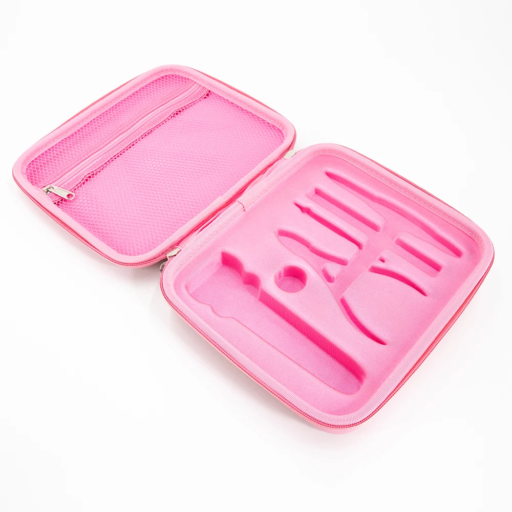 product custom print logo portable eva hard carry case with molded traytravel case with cutting foam-1
