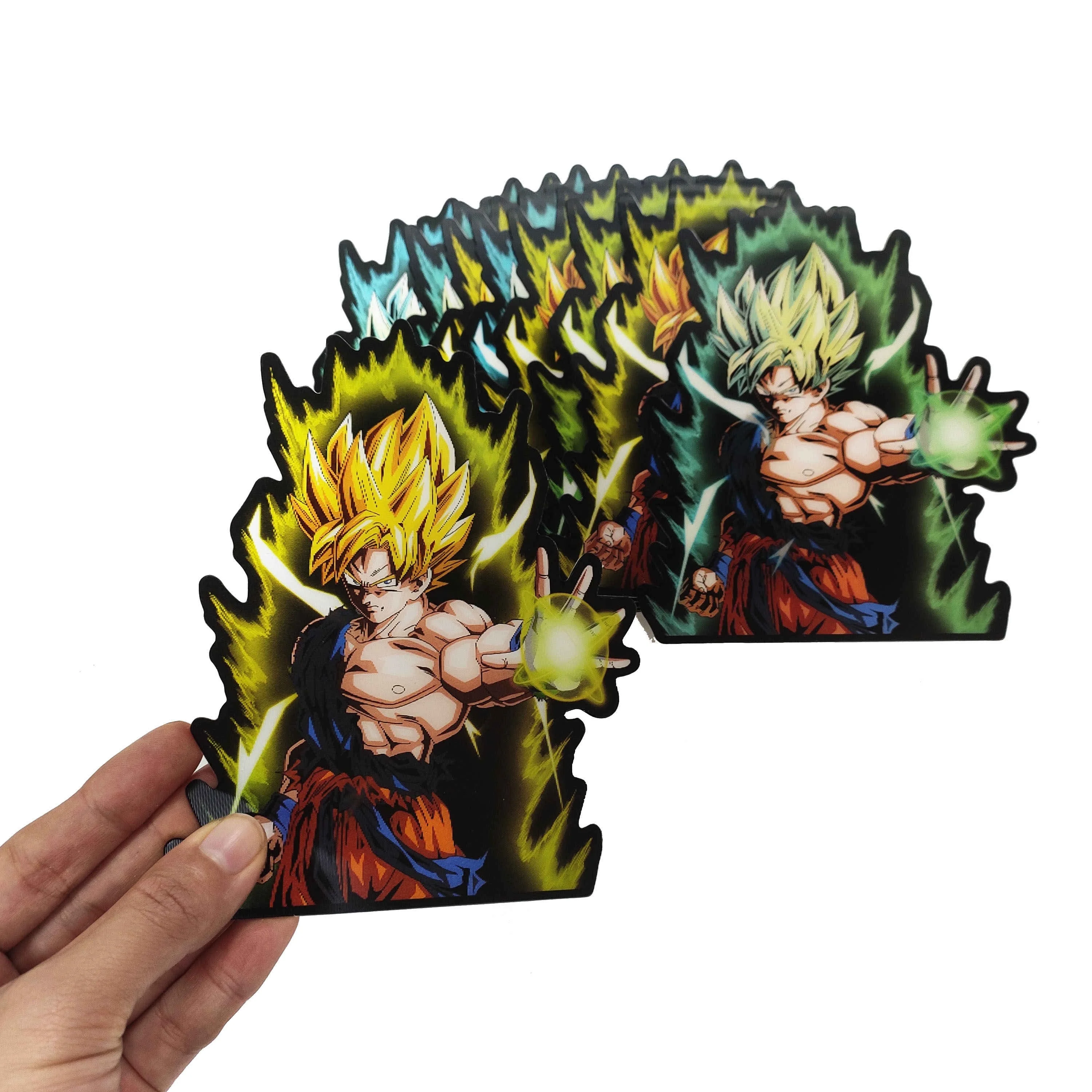 Popular Japanese DBZ Flip Sticker Decor Wall Picture Anime Art Sticker for Promotion Gifts