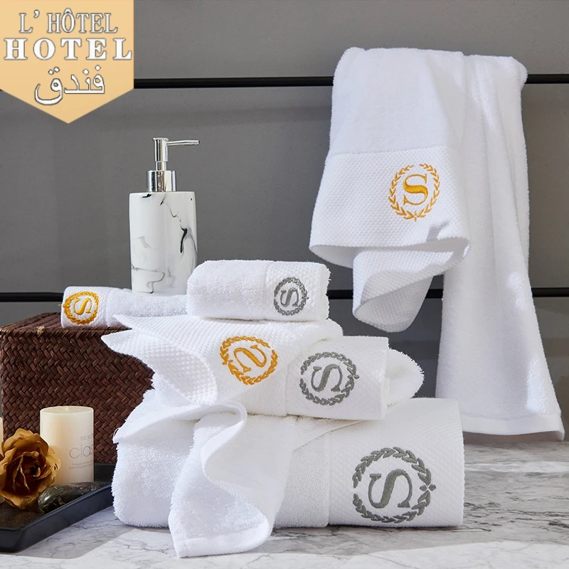 2023 New High-grade 100% Cotton Luxury Towels Bathroom Face Bath Towel Set  Soft Five Star Hotel Towel adults Serviette 80x160cm