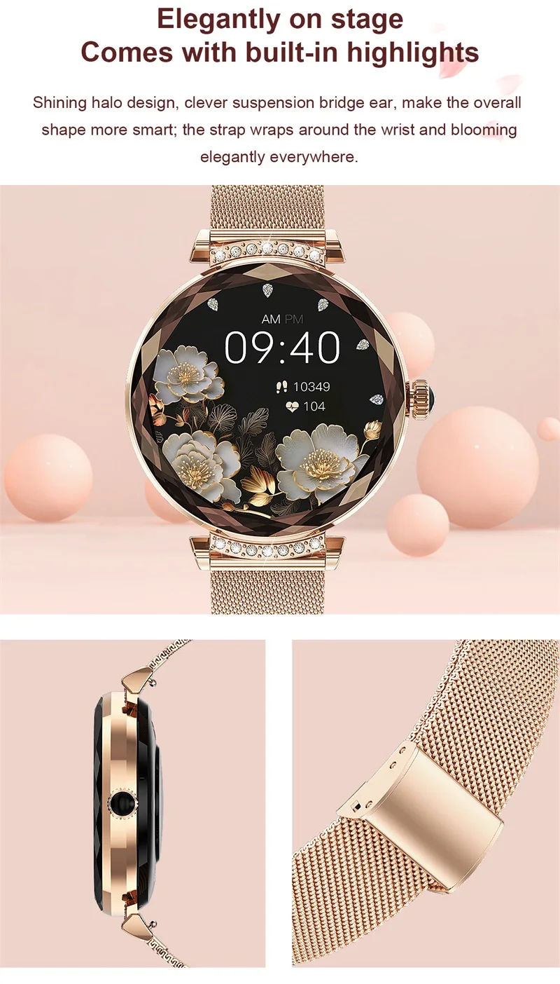 2024 New Arrivals NX7 Pro AMOLED Smart Watch 1.19 inch 390*390 Round Screen BT Calling FitCloudPro IP68 Reloj NX7 Pro Smartwatch for Women (4).jpg
