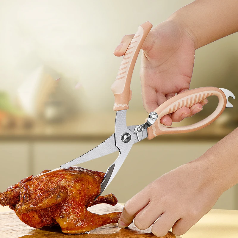 New Arrival Kitchen Essentials Tools Multifunctional Stainless Steel Sharp Chicken Bone Fish Cutter Scissors