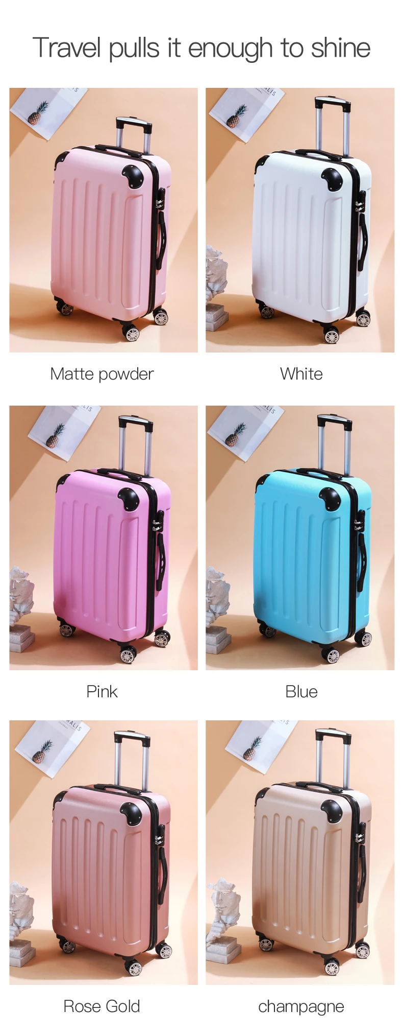 New Arrival Customized Luggage Set With Universal Wheels Travel Bags ...