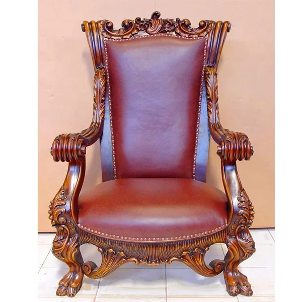 wooden king chair