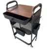 Negro - Estante de tablero perforado para refrigerios
