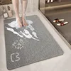 Silk Loop Shower Mat - Cat Head Gray