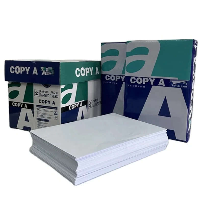 Smooth High Brightness 80GSM White Printer A4 Paper 70GSM Office Copy Paper Office A4 80 Gsm 500 Sheets Printer Paper A475g Size