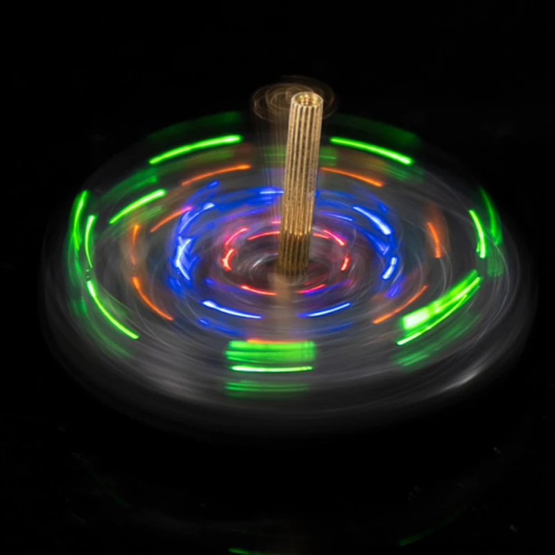 LED Spinning Gyro Electronics DIY Kit 12V Voltage Components with Flashing Lights Circuit Board Welding Practice SP2403001