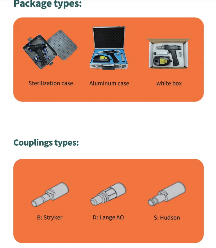 Bojin SYSTEM BJ8400 BJ8401-II Sagittal Saw Attachment for Small Bone Cutting, Trauma Surgery and Orthopedic Procedures, Suitable for Hospitals, Orthopedic Clinics, Surgical Centers, Medical Institutions, Distributors and Professional Surgical Teams
