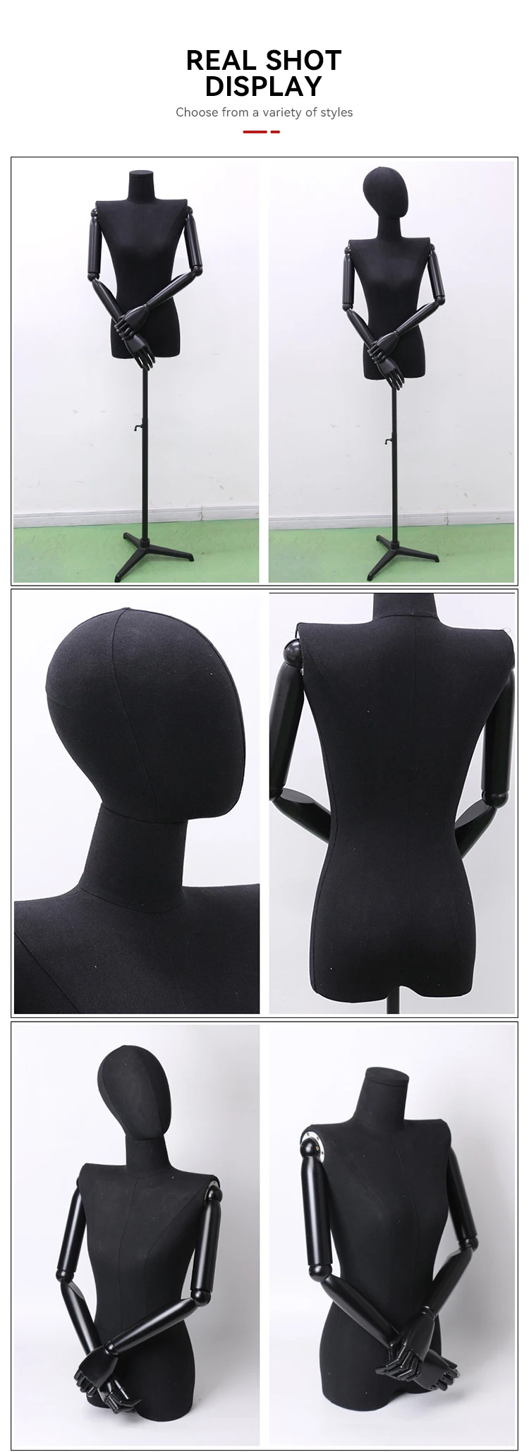 Clothing Lingerie Display Mannequin Sexy Plastic Half Body Mannequin ...