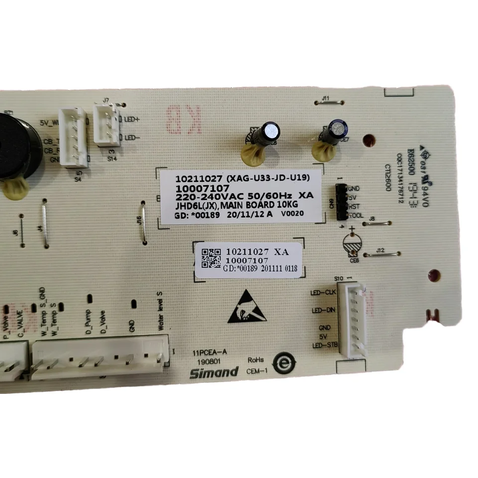 10211027 Control PCB Electric Board 220V Plastic Computer Board for Washing Machine Applicable for Hisense