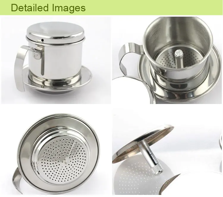 Reusable Strainer Cafeteira Vietnam Expresso Cup Paperless Stainless