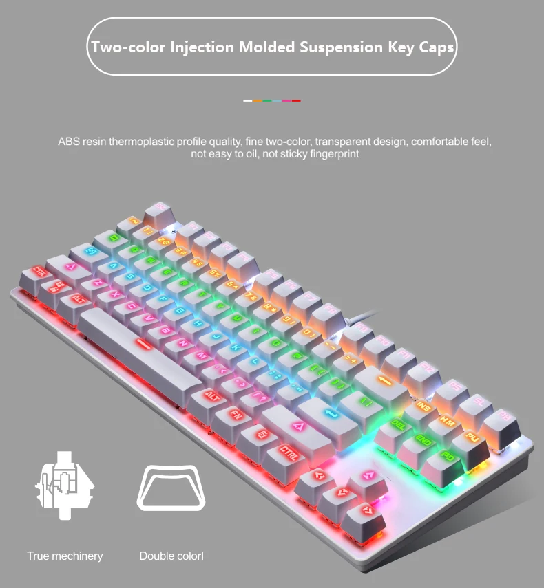 K7 Royal Kludge Rk R87 Tkl Mechanical Keyboard 87 Keys Hot Selling Rgb ...