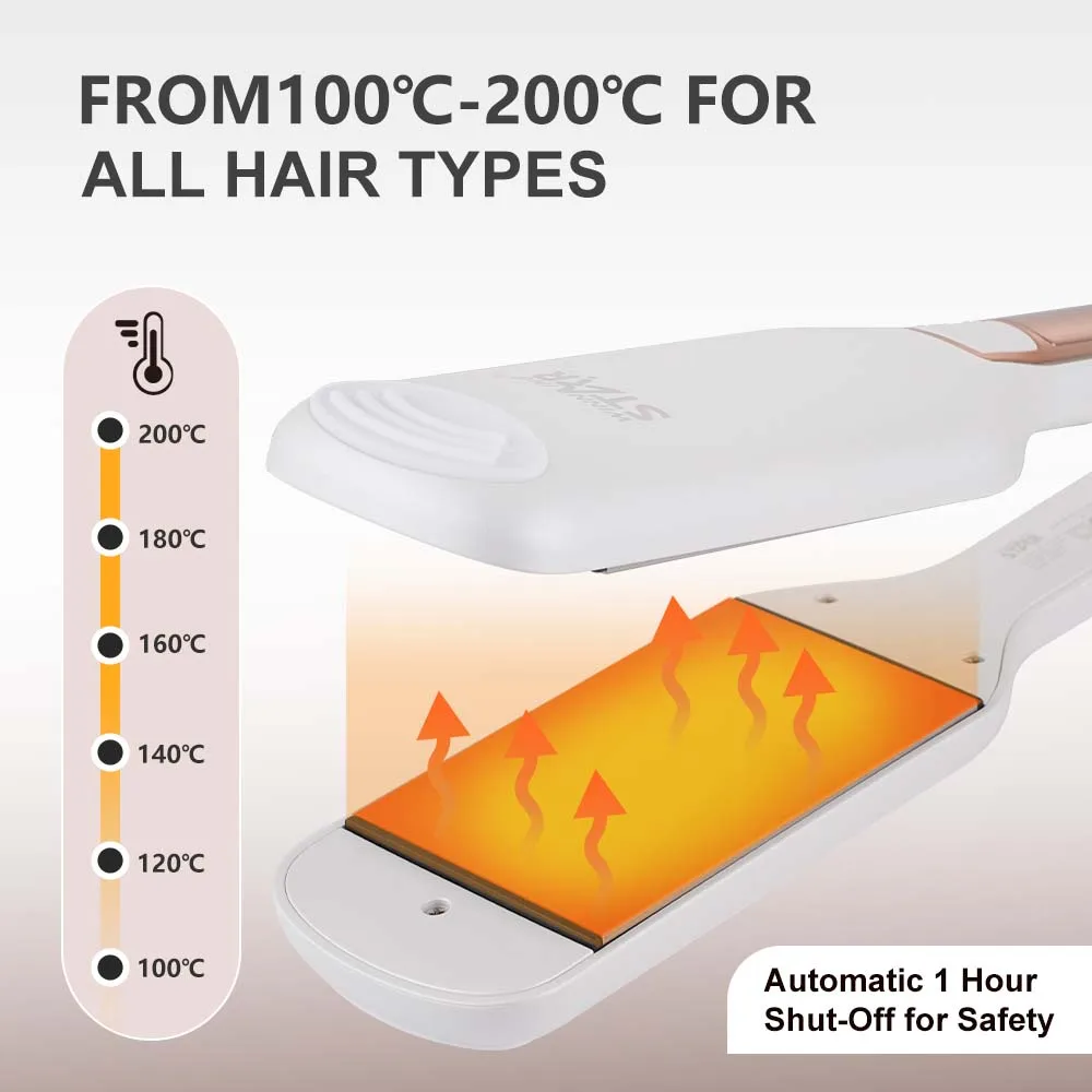 WINNING STAR Hair Straightener - Adjustable Temperature Flat