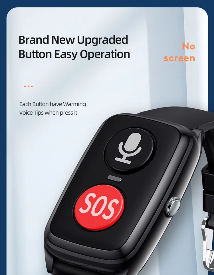 Smartwatch for Elderly with SOS Button - 4G GPS Tracker