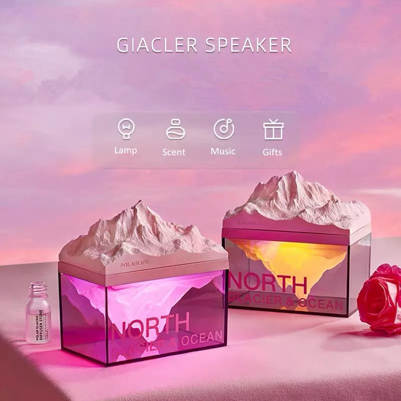 Polar Glacier Desktop Northern Ambient Lamp - Wireless Speaker