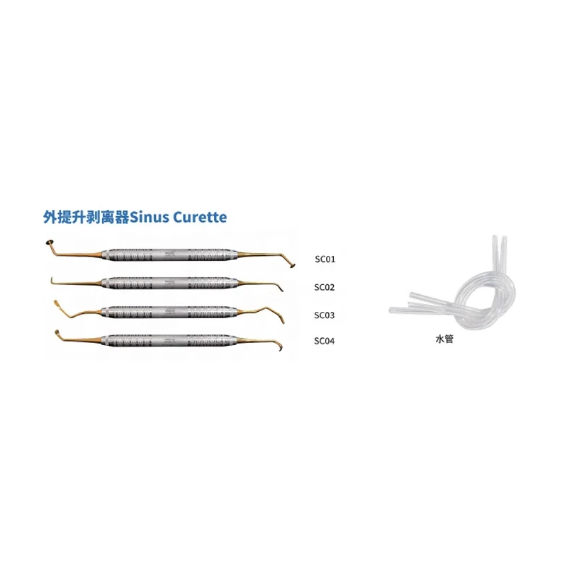 Mina Originalis Kitus Dualis pro Sinuum Elevatio, Kitus Chirurgicus pro Implantis Dentalibus, Fabricatus in Corea, Setus Dentalis ex Titano, Instrumentum Dentale pro Aedificiis Hospitalium