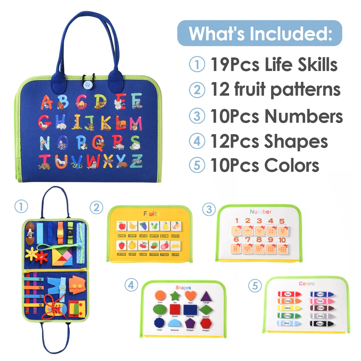 Af New Release Toys Early Educational Montessori Activity Board For ...