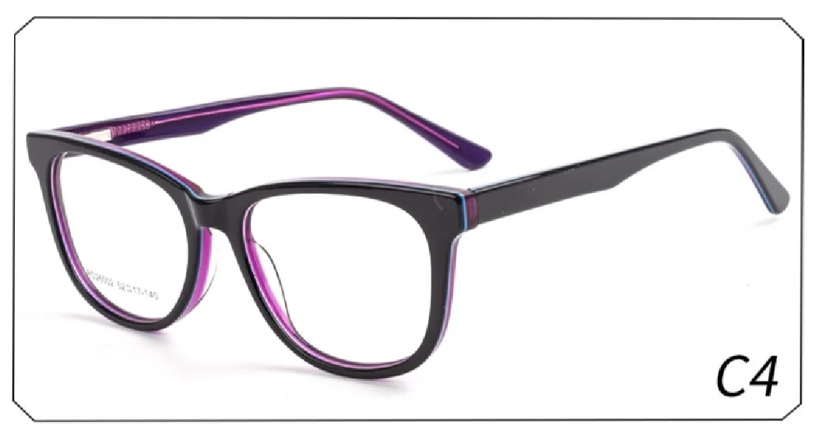 Wholesale Optical Glasses Black Acetate Eyeglasses Frames Acetate