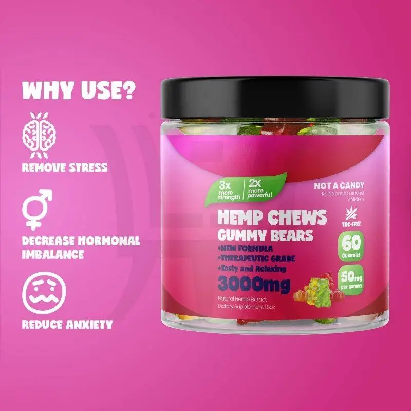 
 Оптовая продажа ODM/OEM пеньковая резинка для взрослых-полная Омега 3 6 9-богатый Витамин E & B-стимулирует здоровье  