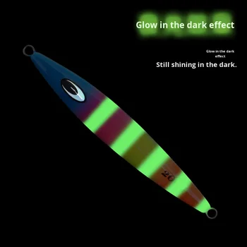 Plastic Bionic Lure Luminous Fast Sinking Artificial Hard Bait 30g Bass Ocean Beach Fishing Without Hooks Bare Board – Hard Lure – view 5