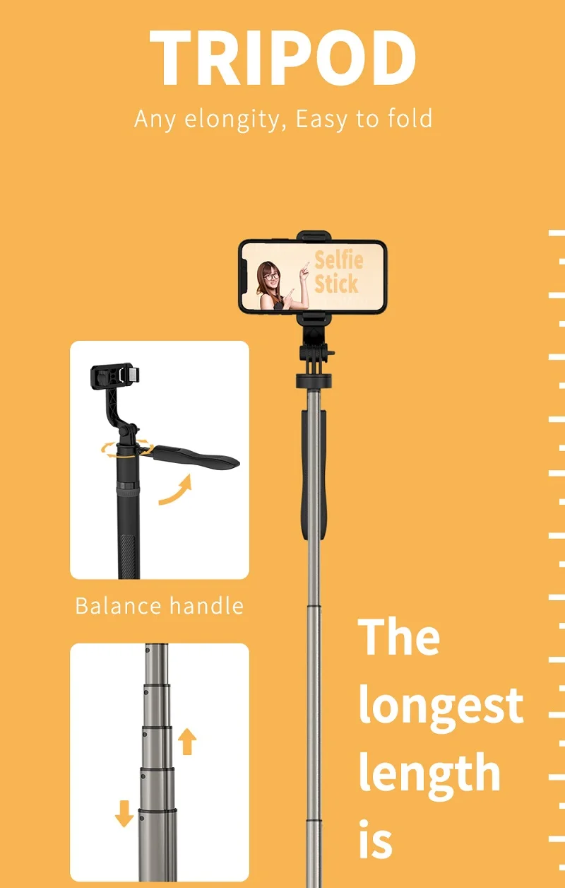 L05 Wireless Remote 360 Degree Rotation Mobile Phone Camera Selfie