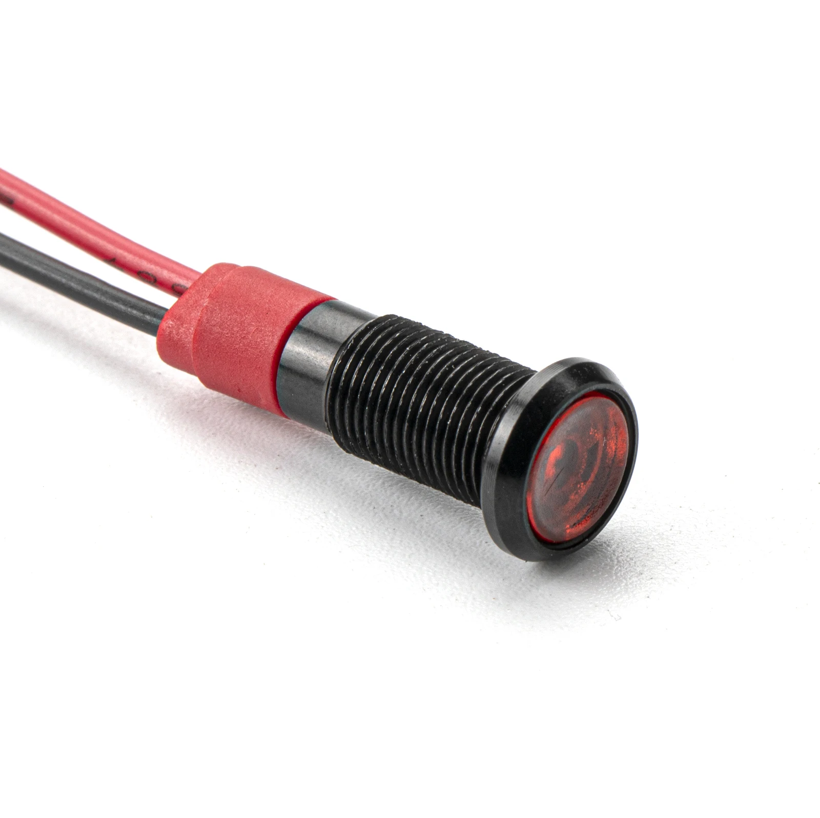10 Stück 6mm 1/4 230V/AC LED Metall Kontrollleuchte Wasserdichte