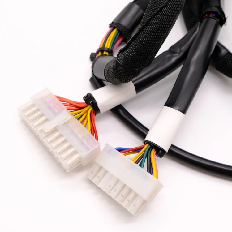 Custom-made Medical Smart Home Equipment Cable 24P Connector Complete Cable Assembly PTFE PVC Insulation Electronic Wire Harness