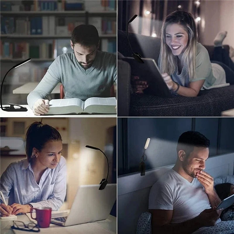 Professional Factory Dimmable Led Usb Light Folding Led Reading Light Led Night Reading Book Light
