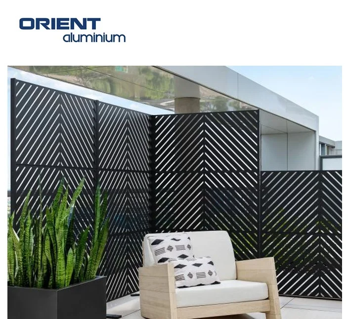 WPC Aluminium Laser Cutting Cotton Patterns to Make Privacy Fence
