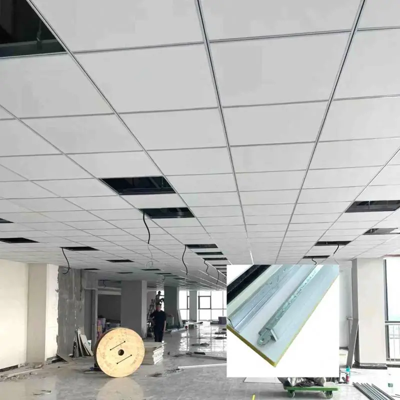 Direct Factory Customized Fiberglass Ceiling Tiles Sound Absorption Glass Wool Acoustic Panel Armstrong ECOPHON Same Model