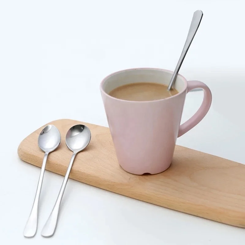 Buy Wholesale China Stainless Steel Straws Long Handle Spoon Coffee Stirrers  Premium Stainless Steel Tea Spoons & Coffee/tea Stirrers at USD 0.65