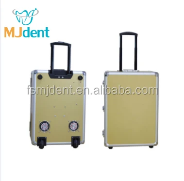 Mobile Type Clinic Used Portable Dental Turbine Unit with air Compressor Optional Choice