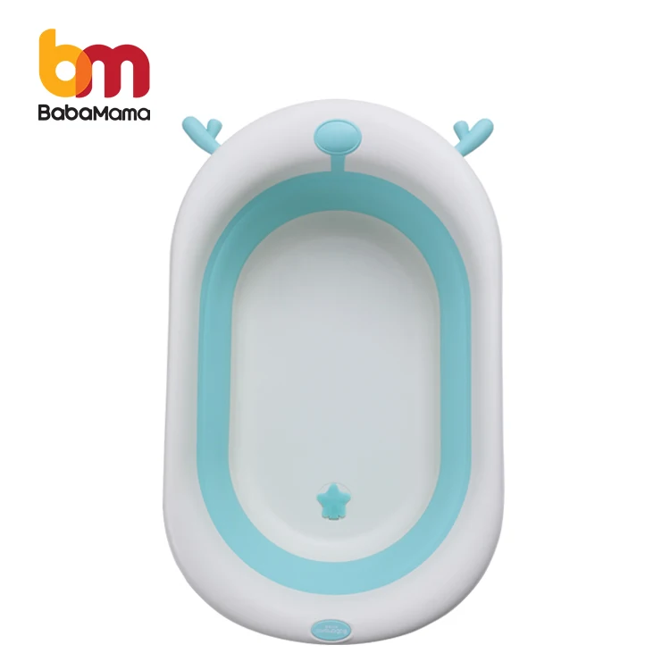 
 Портативная Складная Силиконовая детская складная ванна с подушкой  