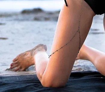 Sexy Retro Thigh Leg Chain Body Belly Chain Beach Bikini Stretchy Band Garters on Leg Waist Accessories for Women Jewelry