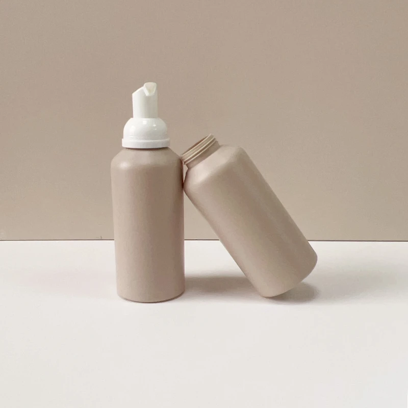 Empty Plastic Foam Soap Pump Bottle 200ml HDPE Plastic Face Wash Mousse Foam Pump Bottle