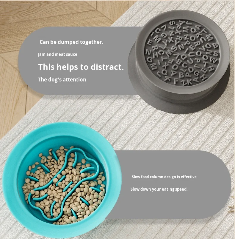 New Multifunctional Anti-Choking Silicone Pet Bowl Slow Food Licking Mat for Cats and Dogs factory