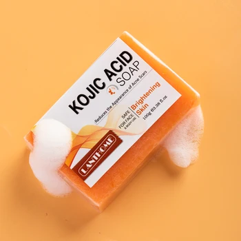 Wholesale Private Label Kojic Acid Bar Soap With Vitamin C Natural Original Turmeric Skin Whitening Soap Organic Kojic Acid Soap