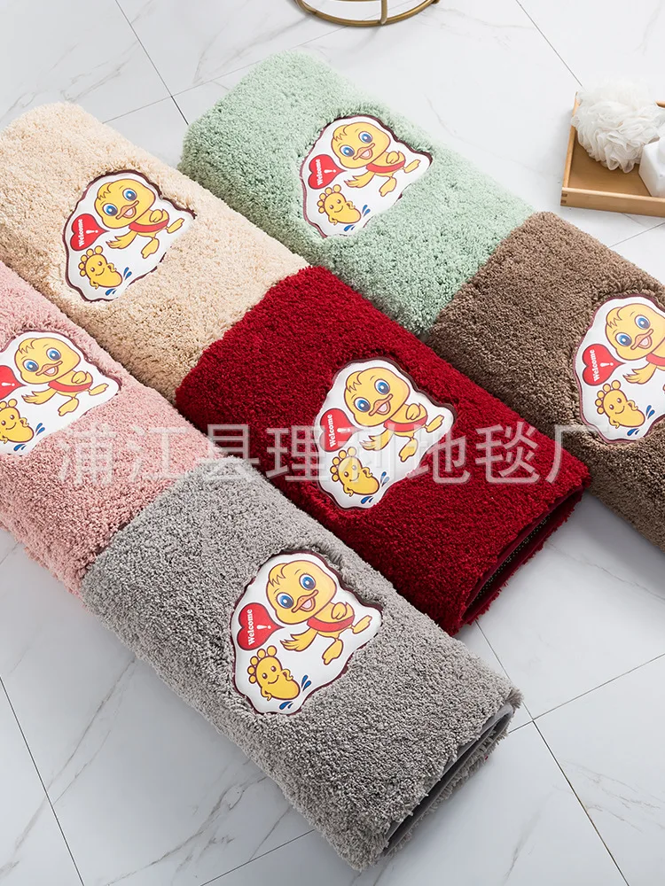 Thickened Cartoon Floor Mat Anti-skid Water Absorption Bathroom Mat Kitchen Living Room Floor Mat factory