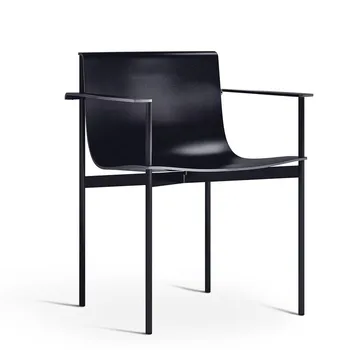 Modern Metal Dining Chair-Durable Waterproof Eco-Friendly for Home & Outdoor Use