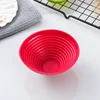 Red round truncated cone