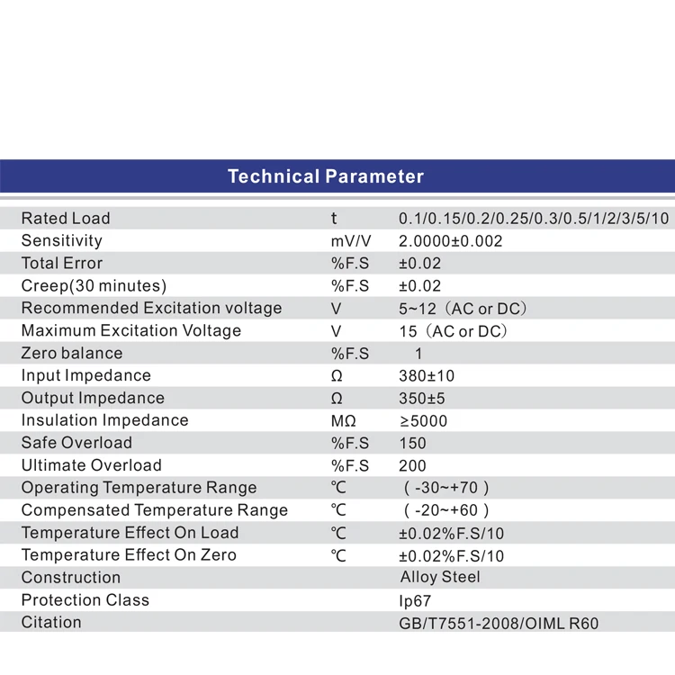 Легированная сталь 10 тонн консольный тензодатчик тип