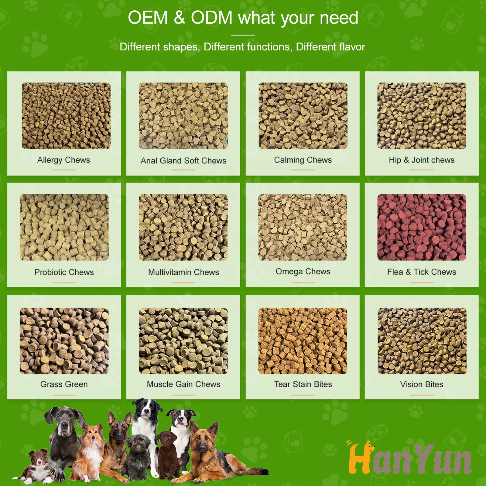 Оптовая продажа натуральные пищевые добавки для домашних собак поливитаминные жевательные ежедневные общего состояния