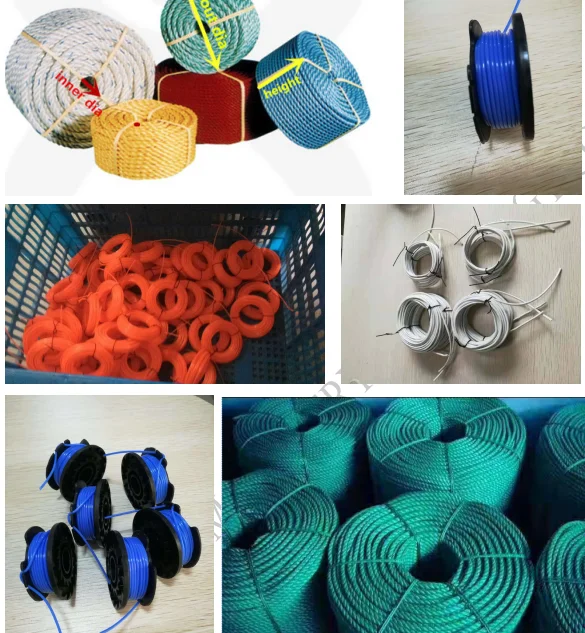 Full Automatic Trimmer Line Packing Rope Coiler Coiling Winding Machine