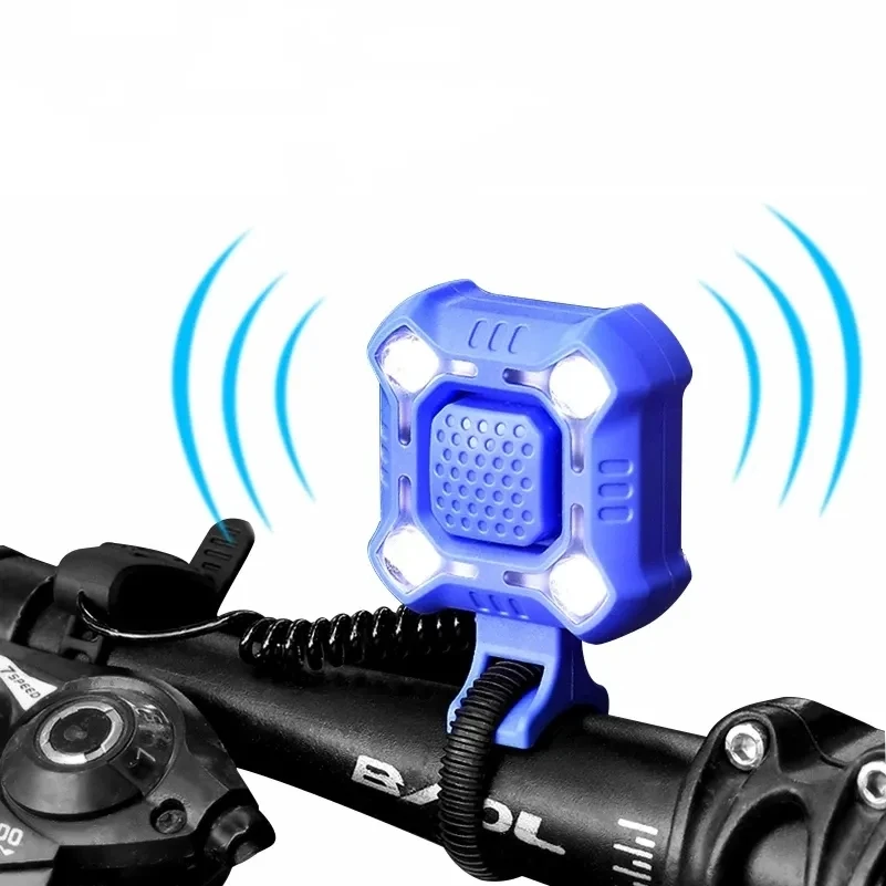 Велосипедный звонок 140 дБ 4 лампы