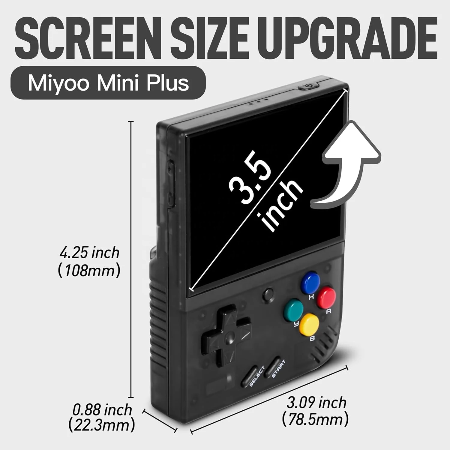 AM 128 Gray Miyoo Mini Plus Retro Handheld Player 3.5 Inch Portable Video  Game Console Arch Linux System Pocket Miyoo mini+ V2V3| Alibaba.com